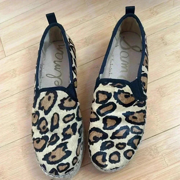Sam Edelman Leopard Print Carrin Platform Espadrilles size 9.5 - Picture 1 of 7